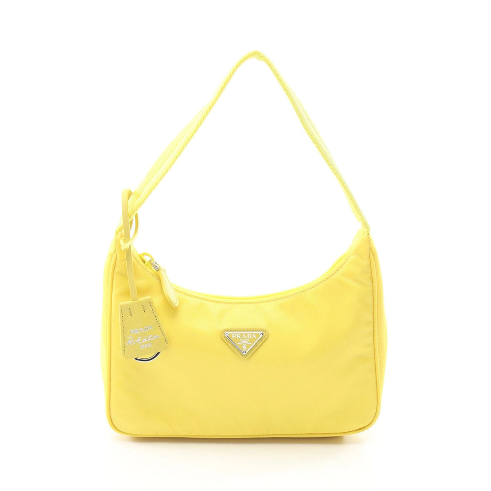 Prada Re Edition Saffiano Leather Bag Yellow